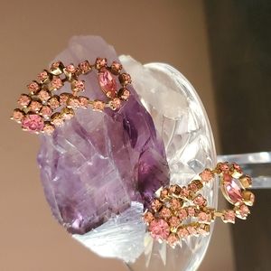 Screw post antique earrings